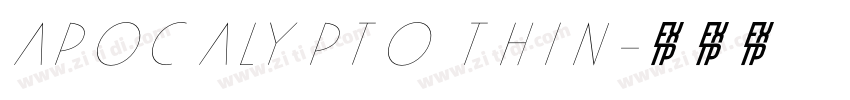 Apocalypto Thin字体转换